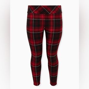 Torrid Red Plaid Pixie Pants 3x